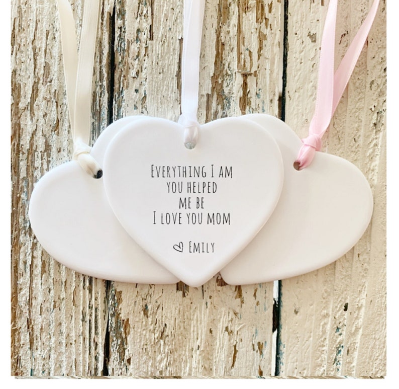 Mothers Day Gift, Mom Ornament , Personalized Gift For Mom , Personalized Mothers Day Ornament, Mom Birthday , I Love You Mom Gift, Best Mom Picture Style 1