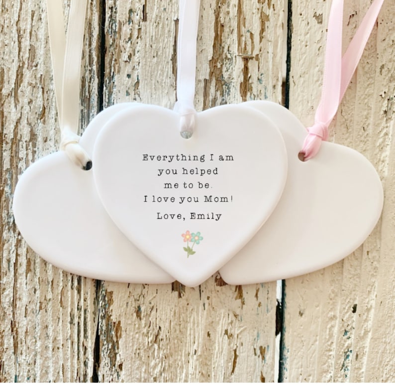 Mothers Day Gift, Mom Ornament , Personalized Gift For Mom , Personalized Mothers Day Ornament, Mom Birthday , I Love You Mom Gift, Best Mom Picture Style 4