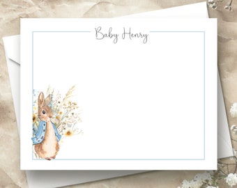 Peter Rabbit Baby Shower Thank You Cards | Peter Rabbit Thank You Cards | Beatrix Potter Baby Shower Thank You Cards | From The Nursery Of