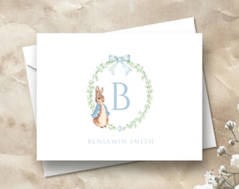 Baby Shower Peter Rabbit Thank You Cards | Peter Rabbit Note Cards | Birth Announcement | Baby Shower Thank You Cards | From The Nursery Of