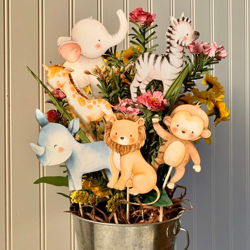 6 Safari Centerpieces Etsy
