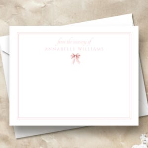 Monogram Wedding Thank You Card Line Art Monogram Shower Thank You Card