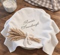 Sourdough Bread Towel ~ Personalized Sourdough Gift ~ Embroidered Name Towel ~ Banneton Cover ~ Personalized Bread Making ~ Flour Sack Towel