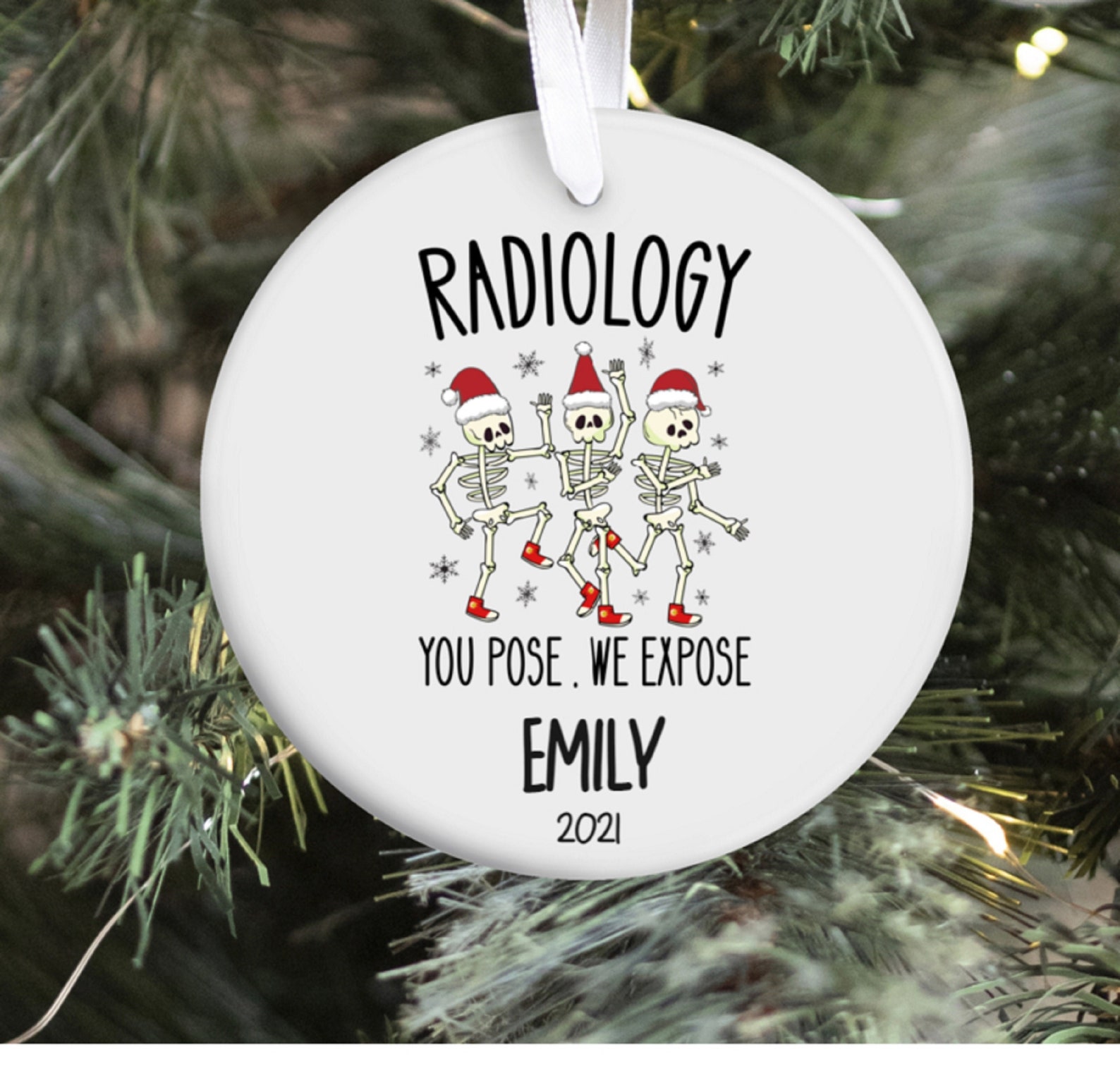 Personalized Radiology Ornament / Rad Tech Christmas Ornament Etsy