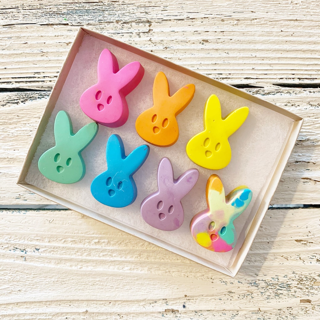 Easter Bunny Crayons/ Kids Easter/ Easter Gift/ Crayons/ Etsy