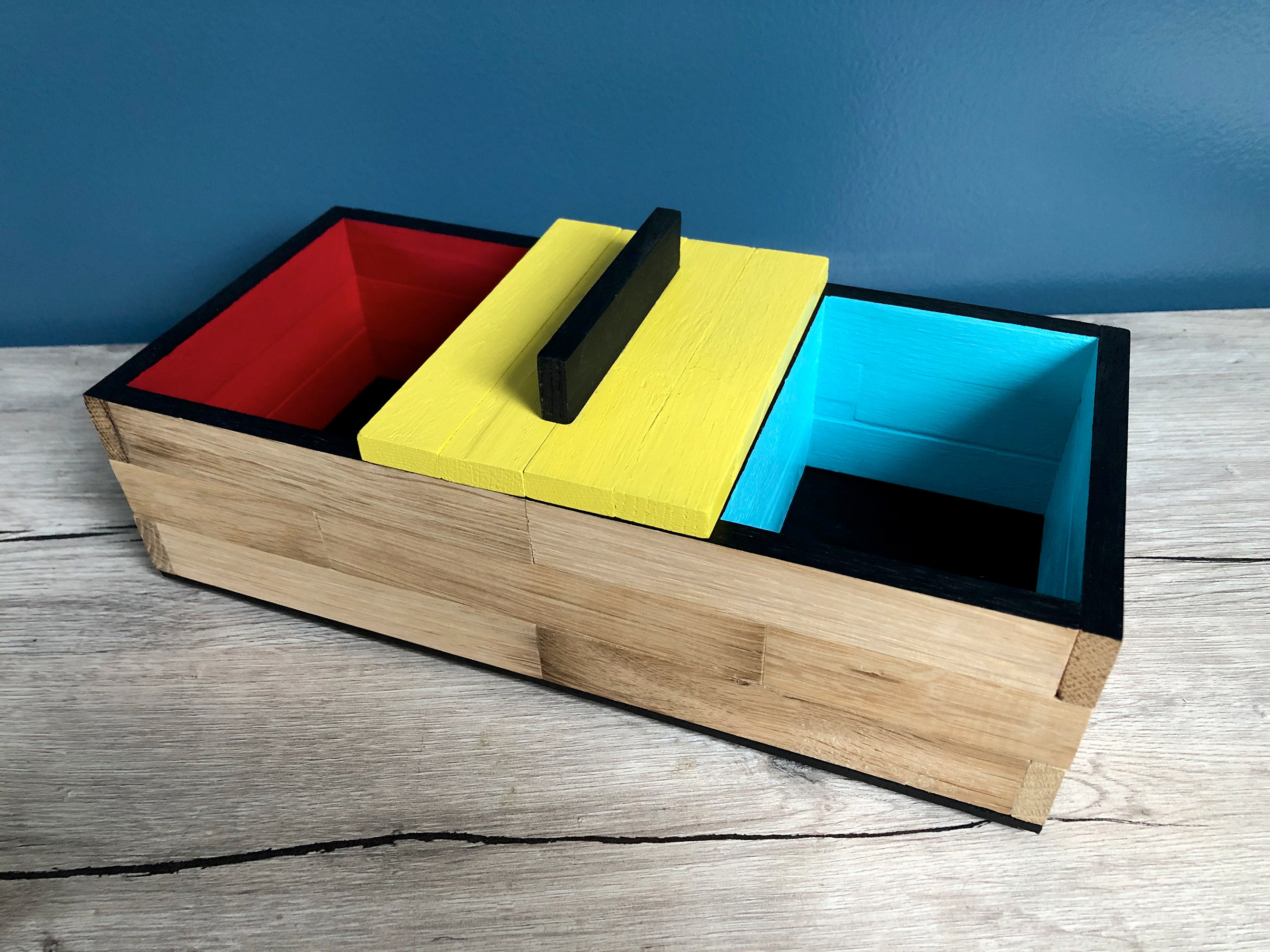 Organisateur de Rangement en Chêne. Casier Bois.