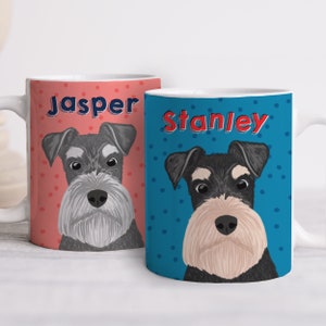 Personalised Schnauzer mug, schnauzer cup, schnauzer Home decor