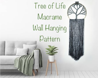 Tree of Life Macrame Wall Hanging Digital Pattern / Step-by-step Guide