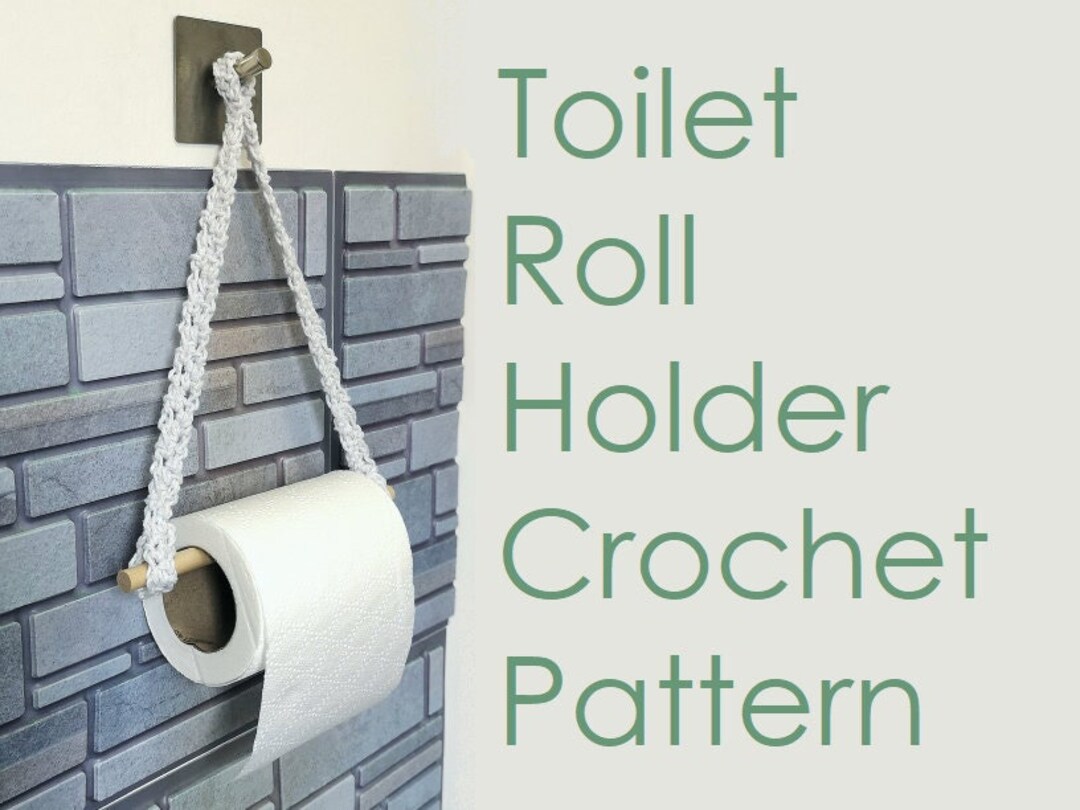 Toilet Roll Holder Crochet Pattern Toilet Paper Hanger Etsy