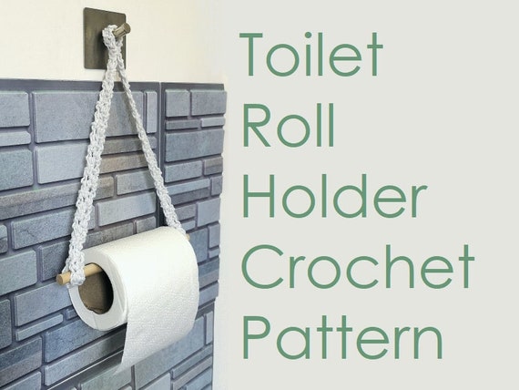 Crochet toilet paper sale holder