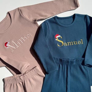 Christmas Personalized Family Matching Pajamas: Cotton Loungewear Set