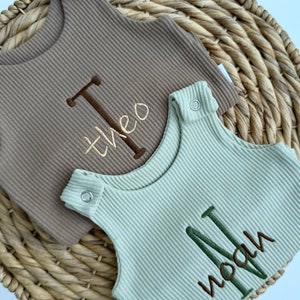 Custom Baby Personalized Gifts Dungarees Romper | Embroidered Baby Overalls. Customized gift for boys or girls  new baby gift 1st Birthday
