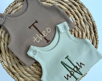 Custom Baby Personalized Gifts Dungarees Romper | Embroidered Baby Overalls. Customized gift for boys or girls  new baby gift 1st Birthday