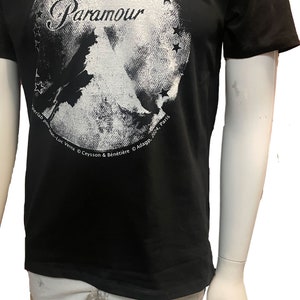 Tee-shirt Jean-Luc Verna 'PARAMOUR' / blanc ou noir / 5 tailles / coton bio 190g image 3