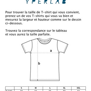 Tee-shirt Jean-Luc Verna 'PARAMOUR' / blanc ou noir / 5 tailles / coton bio 190g image 6