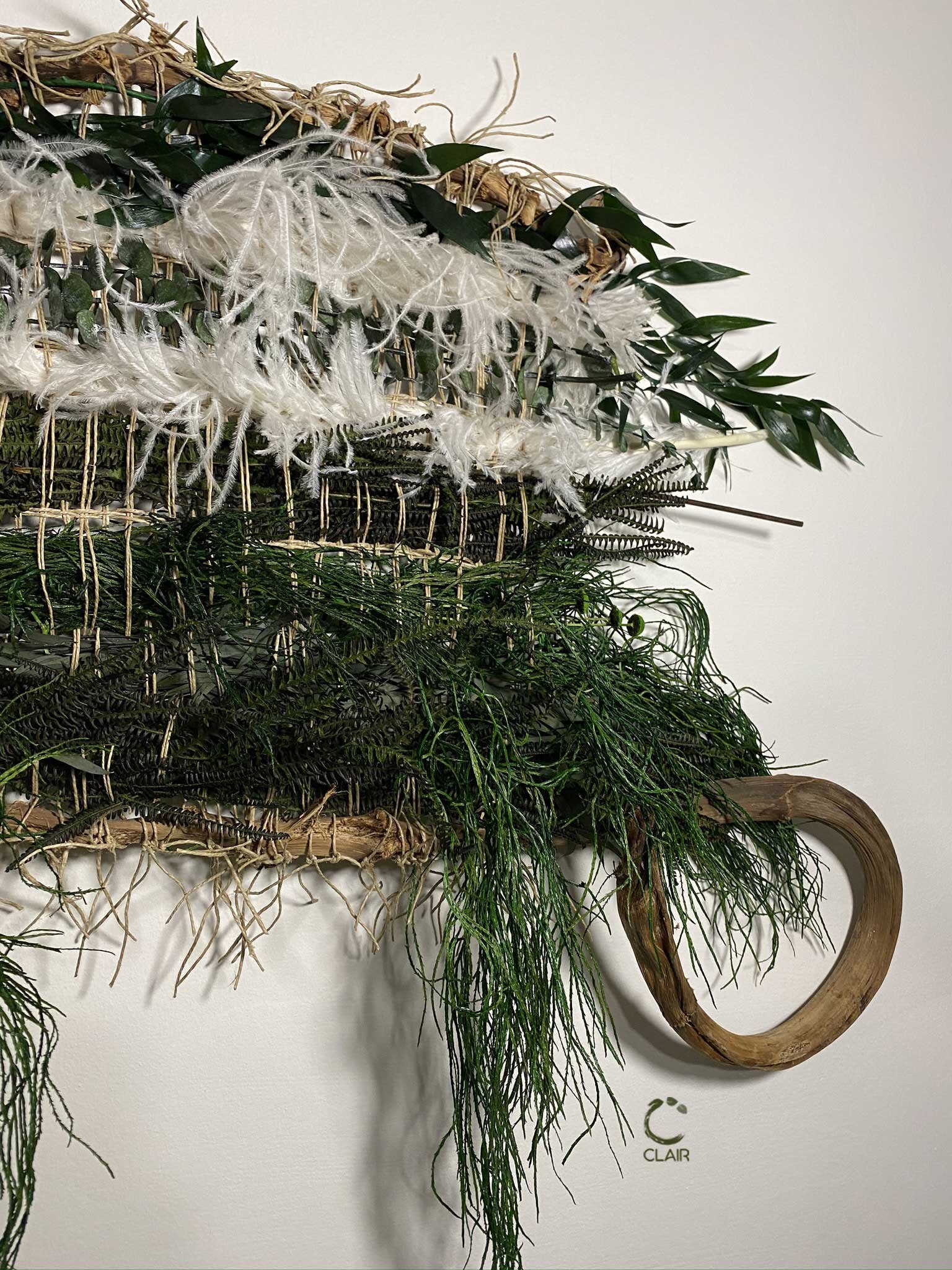 Tissage Mural Végétal Naturel Stabilisé....