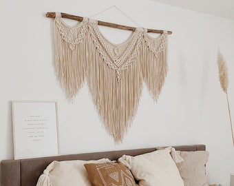 Macramé wall hanging large XXL CHARMY 115 x 115 cm