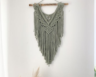 Macramé wall hanging RAINY | Colour choice 45 x 80 cm | Tapestry Wall Decoration