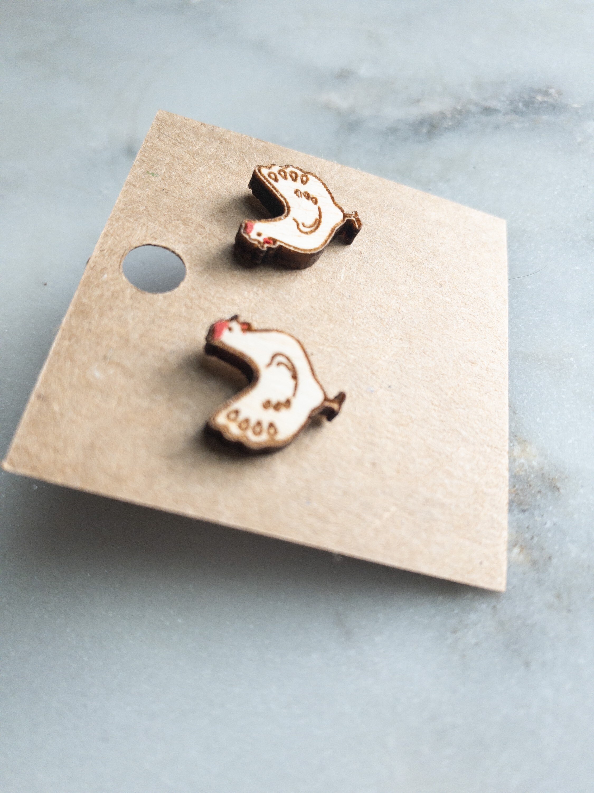 Hand painted studs