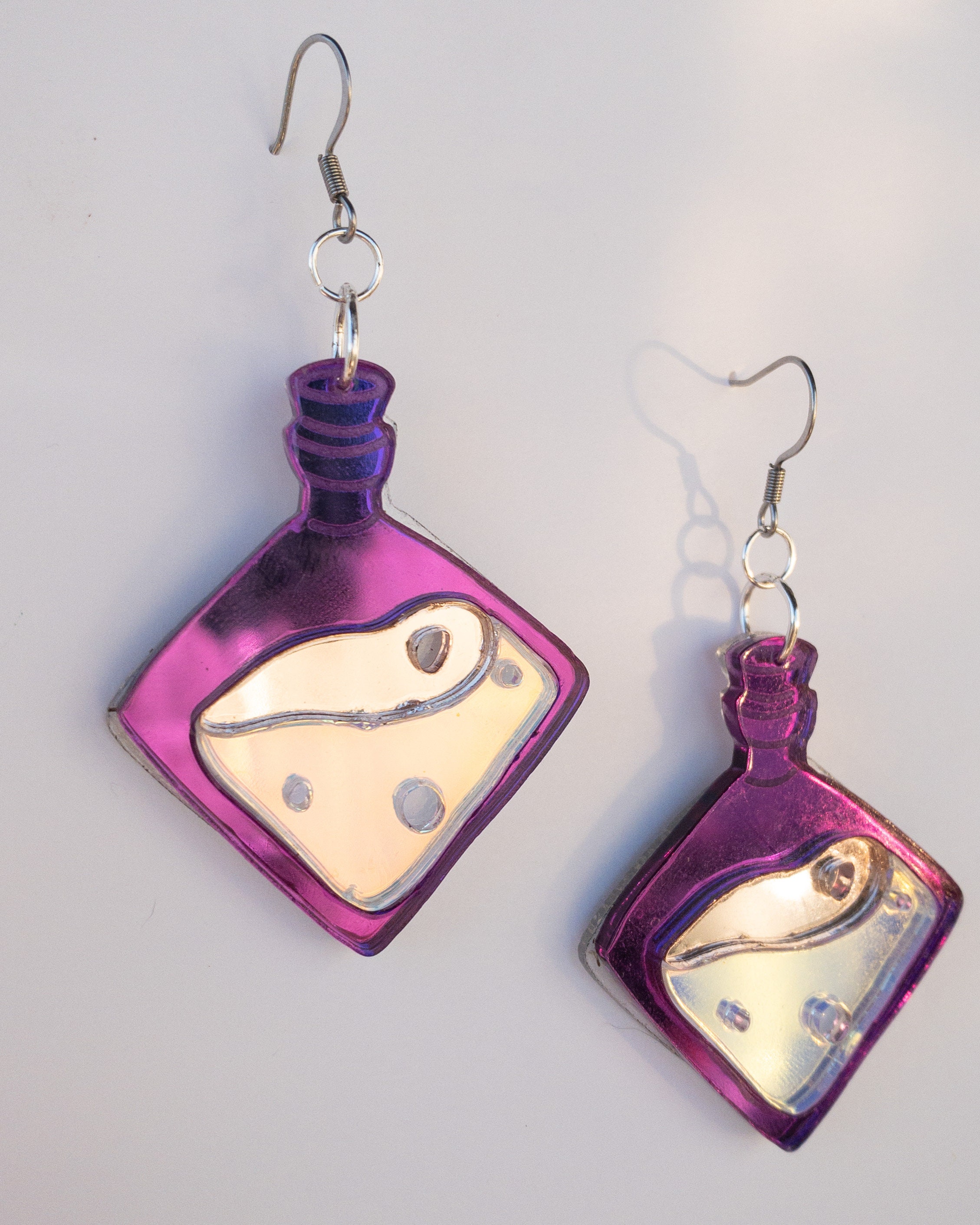 ACRYLIC POTION EARRINGS Acrylic Drop Earrings Potion - Etsy