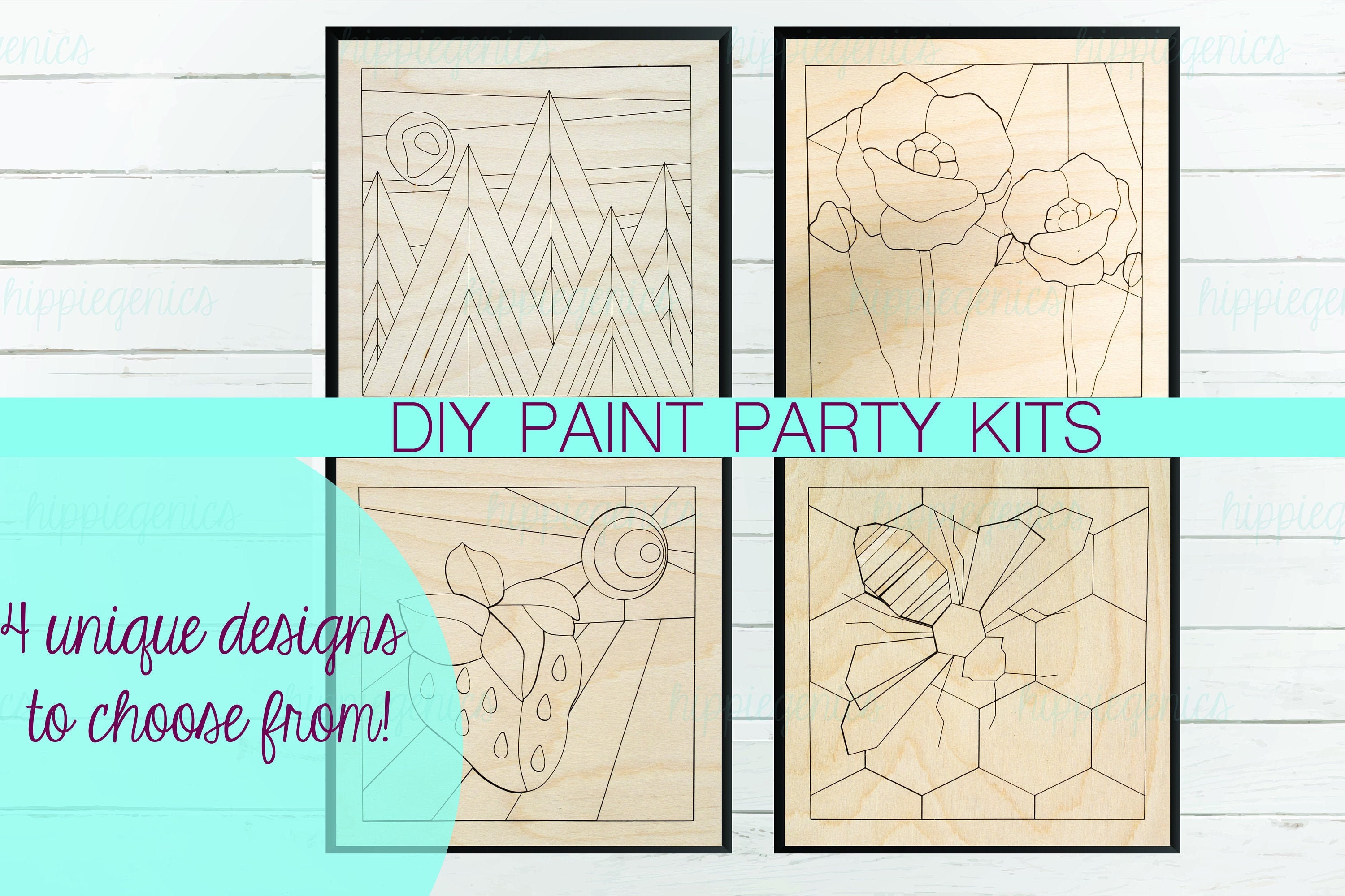 DIY Paint Party Kit DIY Paint your own sign kit Barn Quilt Etsy