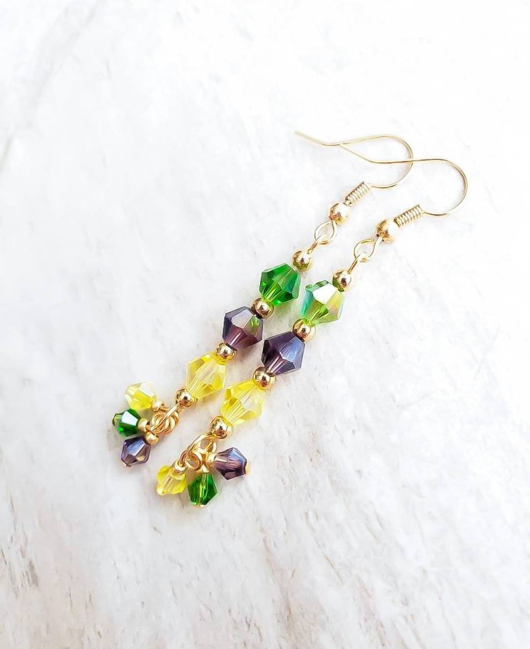 Gaby & Grace Mardi Gras Jazz it up Earrings