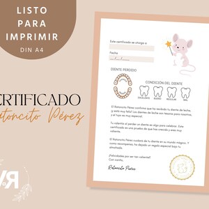 Official Certificate Ratoncito Pérez