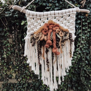 Macraweave wall art| Nature inspired woven wall hanging