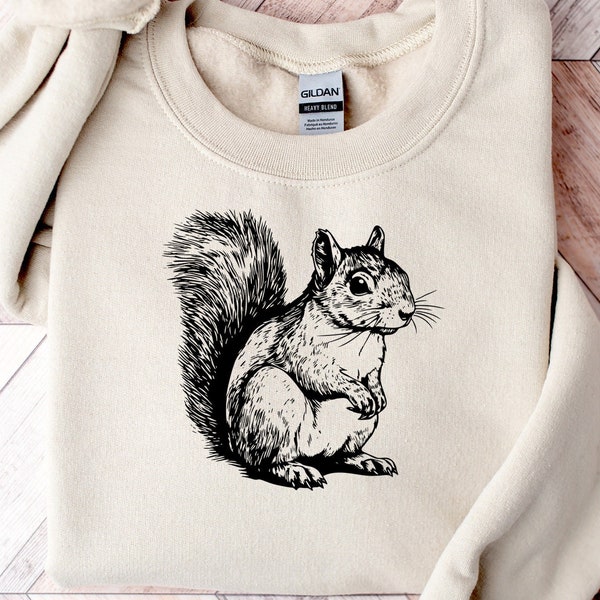 Floral Squirrel Shirt, Squirrel Shirt, Floral Squirrel Tee, Flower Squirrel Shirt, Animal Lover Tee, Squirrel Shirt, Squirrel Lover Gift