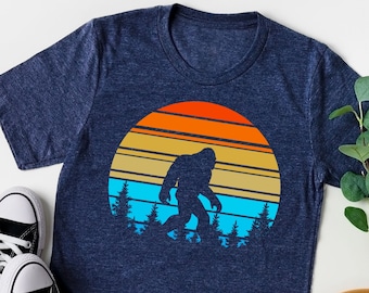 Big Foot Sunset Shirt,Camping Shirt,Adventure Shirt,Outdoor Shirt,Dad Shirt,Fathers Day Shirt,Bigfoot Dad Gorilla Shirt,Fathers Day Gift