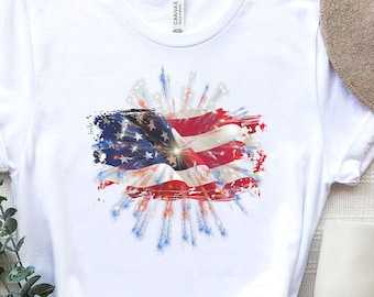 4th of July, American Flag Shirt, Independence Day Shirt, 4th of July Shirt,Memorial Day Gift,USA Flag Shirt,4th July Shirt For Women