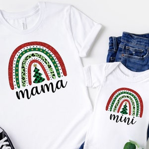 Matching Mommy and Me Christmas Outfits,Christmas Mama and Mini Shirt,Christmas Family Matching Shirt,Mommy And Me Matching Christmas Shirt