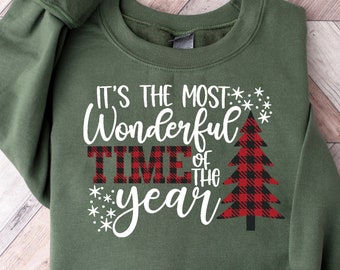 It&#39;s The Most Wonderful Time Of The Year Shirt, Christmas Shirt, Gift For Christmas, Family Christmas Shirts, Xmas shirt, Christmas T-Shirt
