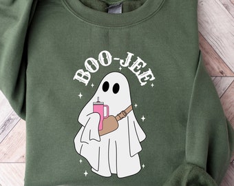 Halloween Ghost Shirt, Boo Jee Shirt, Boo Shirt, Spooky Ghost Sweater, Spooky Season Ghost Sweatshirt, Spooky Vibes Shirt, Halloween Gift