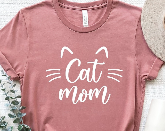 Cat Mama Shirt, Cat Mom Shirt, Cat Shirt, Cat Lover, Mother's Day Gift For Mom, Cat Lover Gift, Cat Shirt, Cat Mama T-Shirt,Mom Shirt