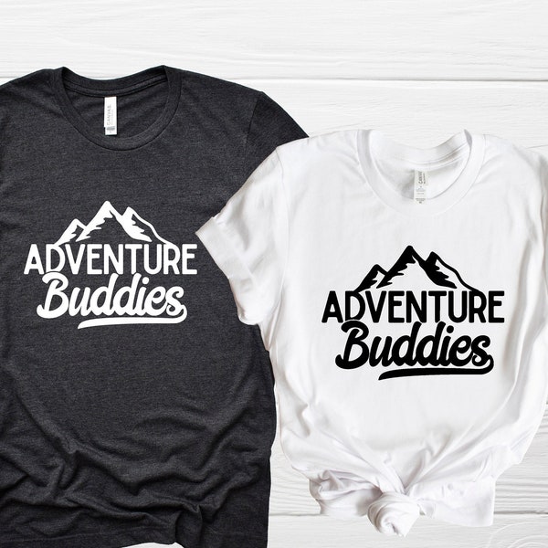 Adventure Buddies, Adventure Shirts, Matching Couples, Matching Honeymoon Shirts, Vacation Shirt, Road Trip Shirt, Camp Matching Shirts