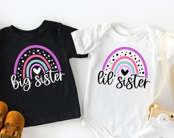 Big Sister Shirt, Big Sis Shirt, Little Sister Shirt, Lil Sis Shirt,Pregnancy Announcement Shirt,Baby Announcement,Pregnancy Reveal