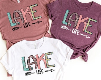 Lake Life Shirt, Lake Shirt, Lake Trip Shirt,Vacation Shirt,Lake Shirt For Women, Gift For Lake Lover, Lake Shirt For Her, Traveler Shirt