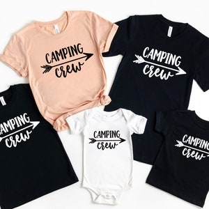 Camping Crew Shirts, Camping Shirt, Camping Buddies, Hiking Gift Shirt, Mountain Camping T-Shirt, Explorer Shirts, Camping Adventure Gift,