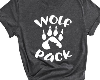 Wolf Pack Shirt, Wolf Shirt, Family Shirt Set