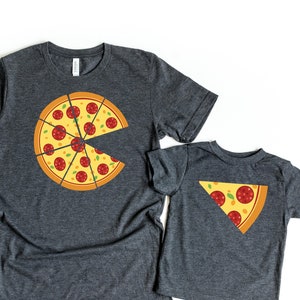 Funny Fathers Day Shirt,Pizza T-Shirt, Fathers Day Gift, Pizza Matching Family Shirt, Pizza and Pizza Slice, Pizza Shirts Set