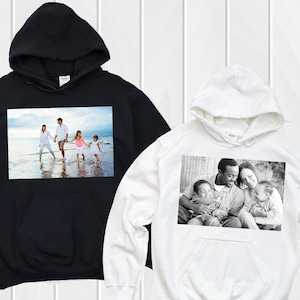 Custom Hoodie, Custom Photo Hoodie, Unisex Hoodie, Customized Pullover Sweatshirt, Personalized Hoodie, Personalized Hoodie