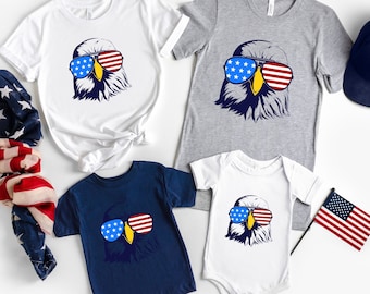 Patriotic Eagle Toddler Shirt, 4th of July Kids Shirt, 4th of July Toddler Shirt, Independence Day Tee
