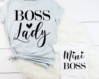 Mini BOSS & The Boss Bébé-Ensemble Cadeau Avec Bébé T-shirt & MOTHER'S T-Shirt 