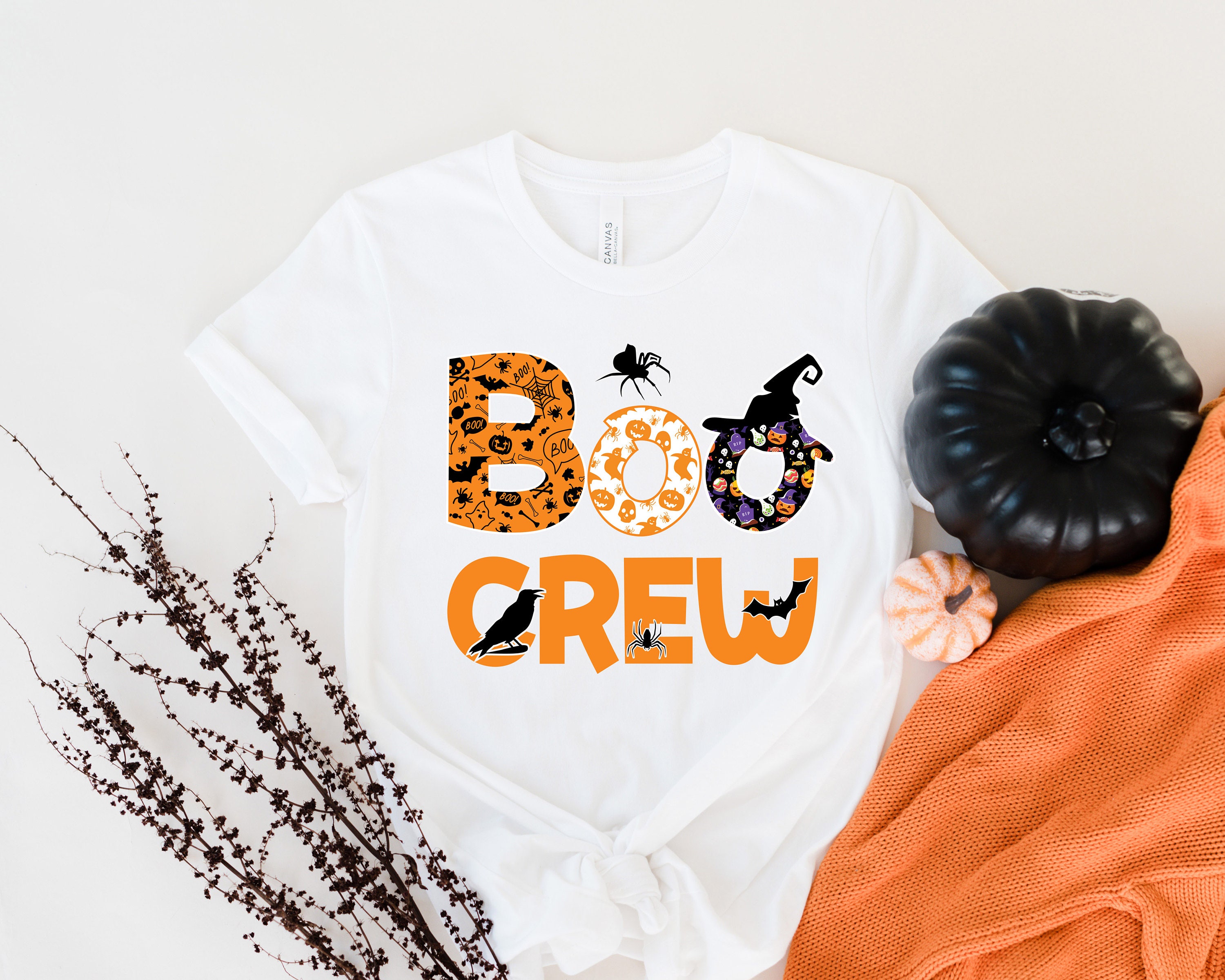 Boo Halloween, Shirt, Boo Crew Halloween Shirts, Shirts,halloween Crew - Family Shirt, Shirts,happy Halloween Etsy for Gift the Matching Family Boo