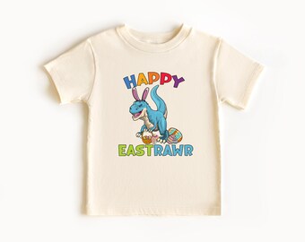 Easter Saurus Rex Toddler Shirt, Funny Dinosaur Kids Tee, Cute Egg Hunt Shirt, Happy Eastrawr