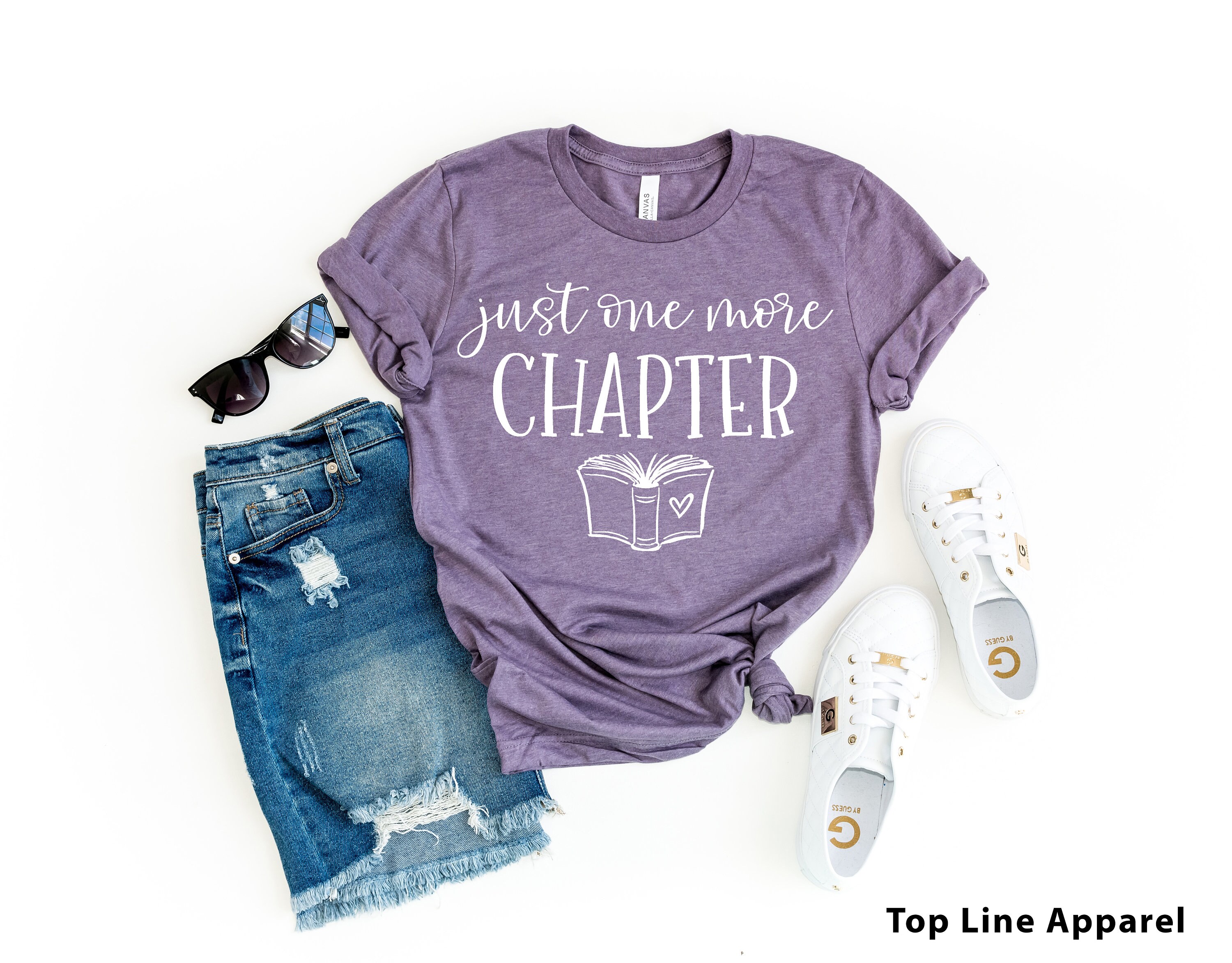 Just One More Chapter Reading Shirt Book Lover Shirt - Etsy