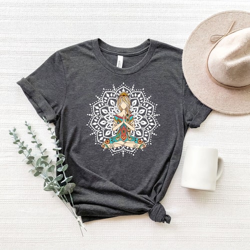 Yoga Shirt,Yoga Tree Shirt,Namaste Shirt,Meditation Yoga Shirt,Yoga Lover Gift,Moon Forest Yoga Shirt,