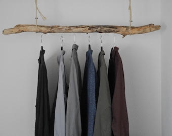 Clothes rack made from Lake Constance driftwood