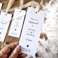 Personalised Reserved Seat Tags for Wedding, Reserved Wedding Chair Name Tag, Ceremony Seating Labels, Reserved Row Sign, Reserved Tags